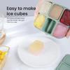 Ice Cube Tray,Stackable Large Silicone Ice Cube Freezer Molds & Easy Release Square Ice Cube Maker,BPA Free for Cocktail,Whiskey