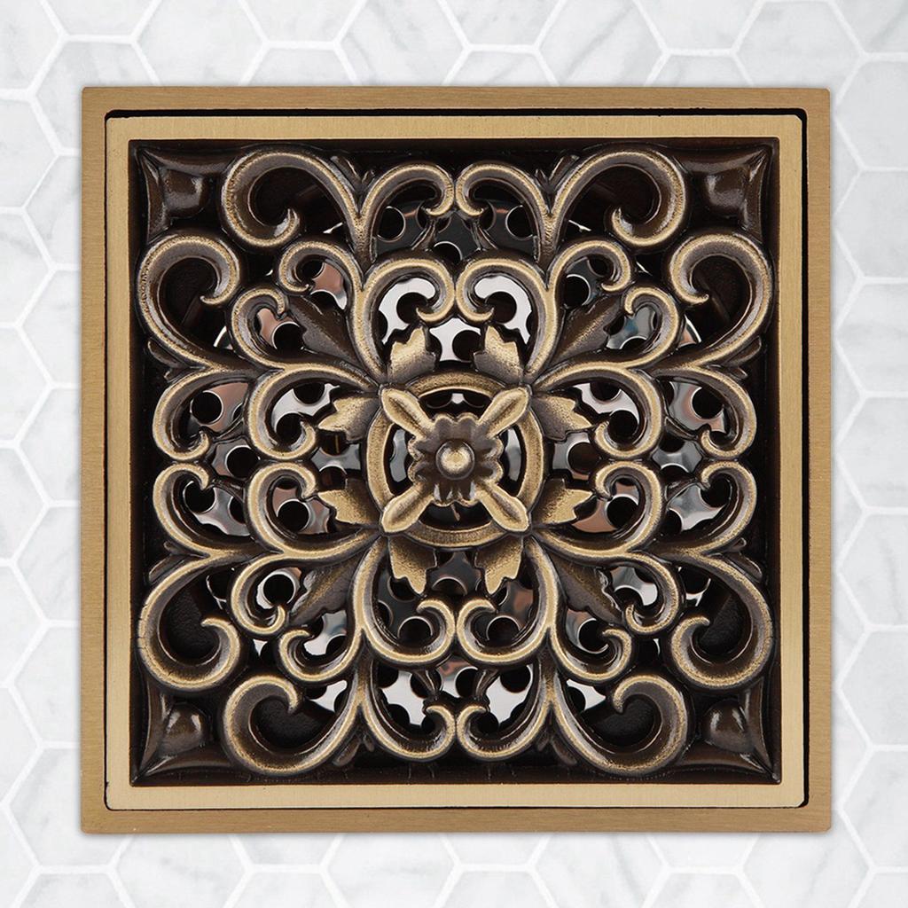 Антикварная латунь 10 см слив для душа в ванной комнате решетка для слива отходов