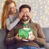 Рождественская коробка для вытягивания денег Креативный кошелек для наличных Денежная коробка для вытягивания с 50 мешочками для дня рождения Праздника Взрослых Детей Друзей