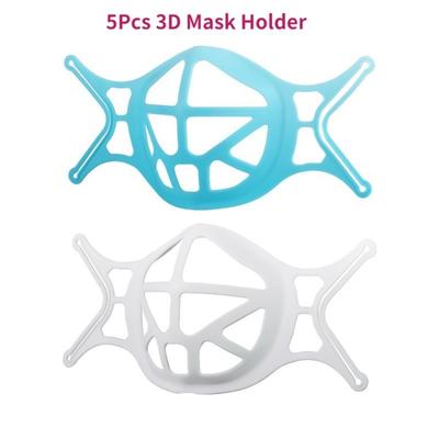 5 шт., силиконовые 3d дышащие маски для лица, держатель фильтров, силиконовая маска, внутренняя подушка, поддержка, подушка, кронштейн, вспомогательная подставка, товары для дома