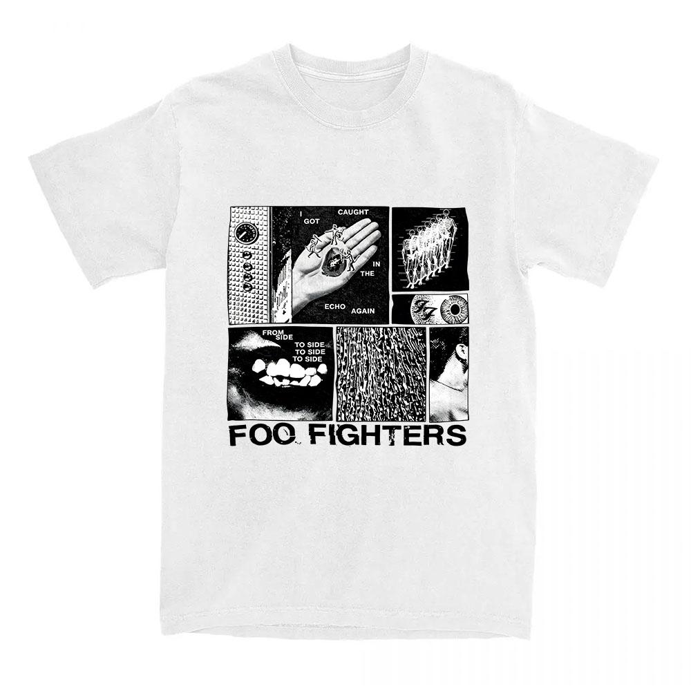 Альбом Твоя любимая игрушка Футболка Мода Рок-группа Foo Fighters Футболка Летняя С коротким рукавом Хлопок Мужские Футболки Унисекс Уличная одежда