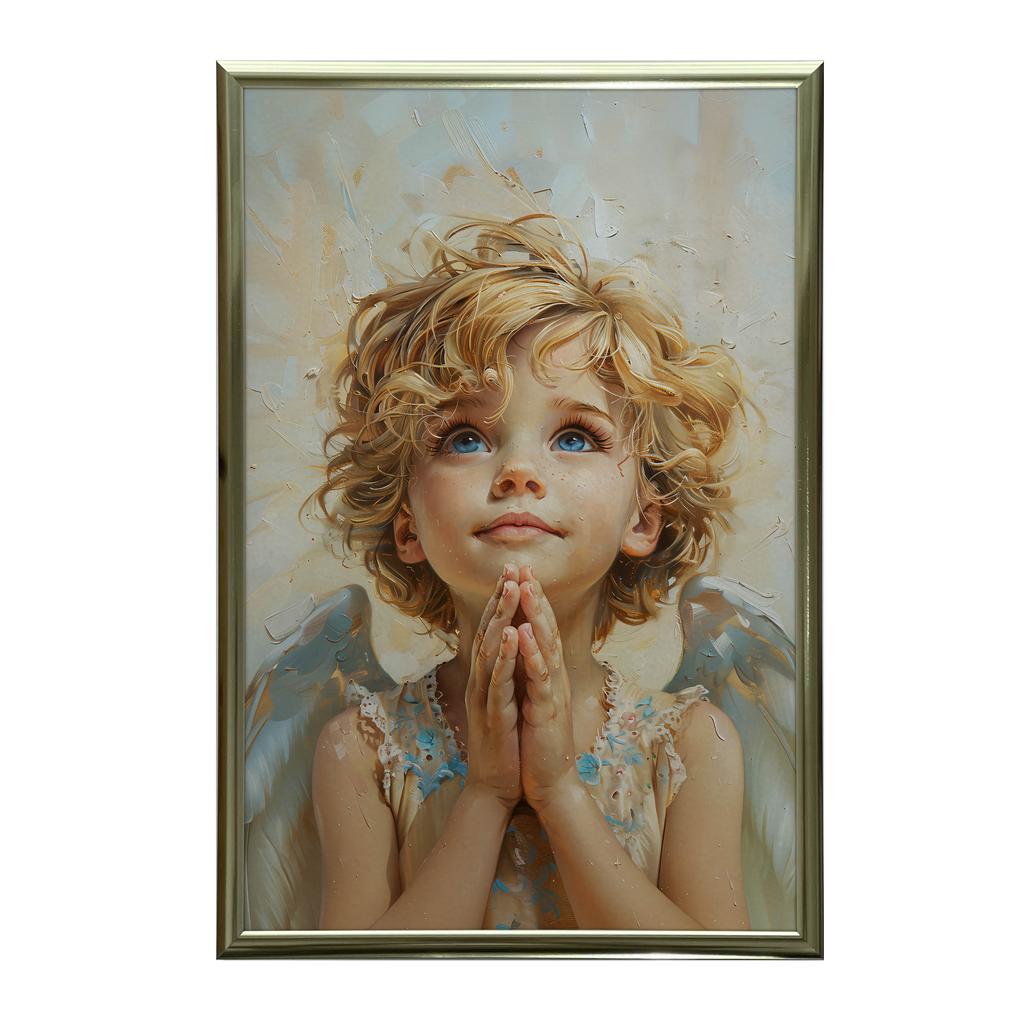 Poster Thoughts of an Angel Poster Thoughts of an Angel, 70X100 Cm, Unframed, Premium Canvas On Stretcher