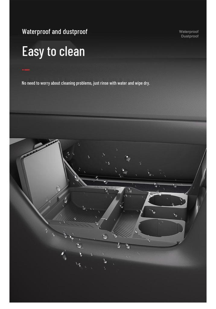 Dongfeng 24 Model Yipai 008 Center Console Lower Storage Box and Glasses Holder for Car Accessories Modification.
