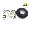 4 X Yamaha FZS 600 Fazer 1998-2003 FZS600 Ремонтный комплект карбюратора Диафрагма