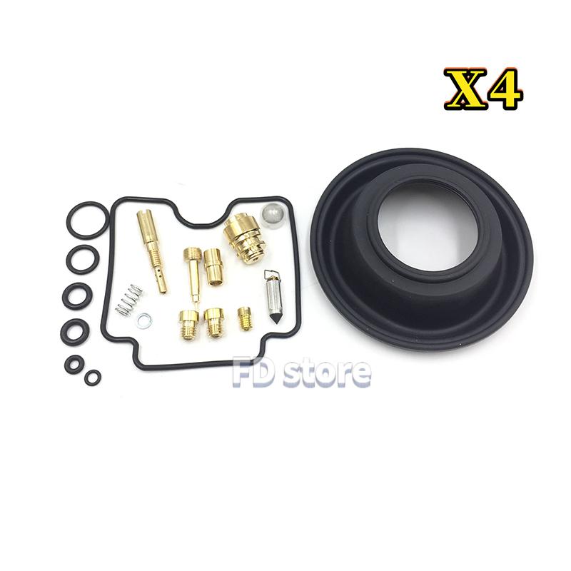 4 X Yamaha FZS 600 Fazer 1998-2003 FZS600 Ремонтный комплект карбюратора Диафрагма