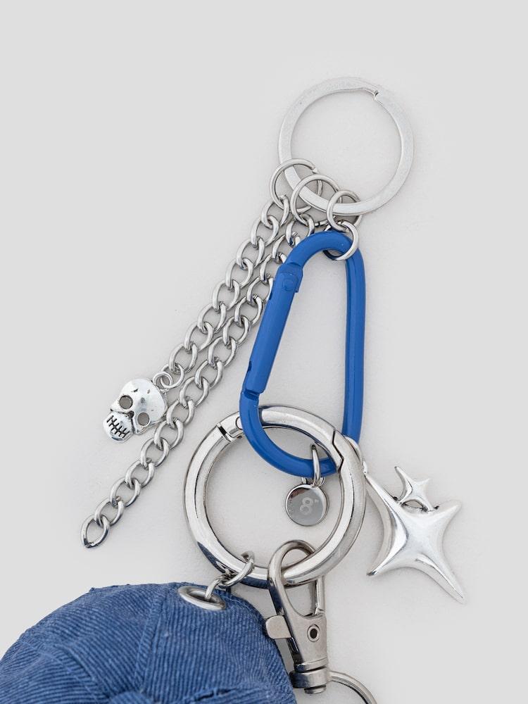 8seconds [SAJA BOYS] Мини-брелок-кепка – Синий