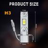 2 шт. 12000 лм H3 светодиодные лампы противотуманного света Мини H3 светодиодная противотуманная фара 30 Вт 16-ядерный CSP для автомобиля Бесшумный дневной ходовой свет Автомобильные дневные ходовые огни 12 В 6500 К Белый