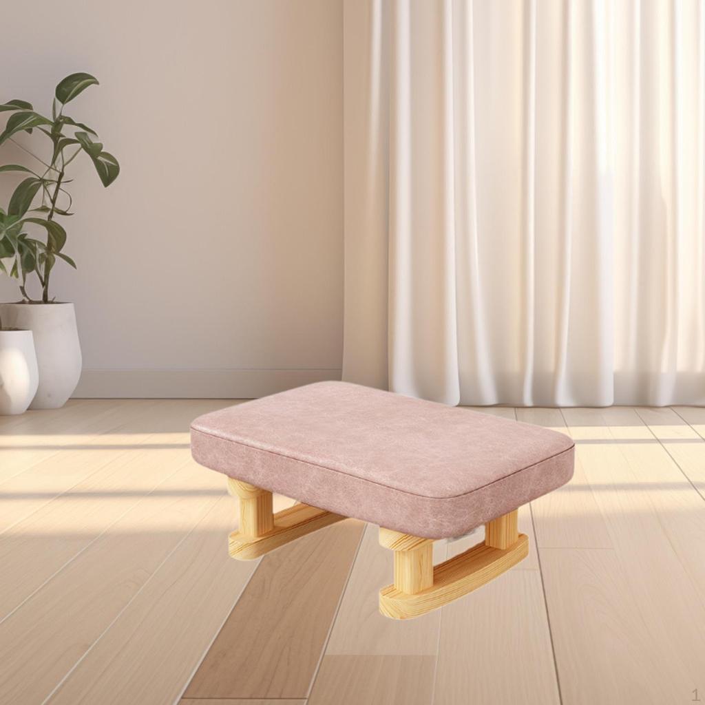 Уютная подставка для ног из дерева для отдыха в домашнем офисе
