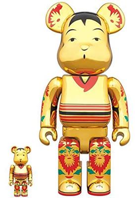 BERBRICK Moss Brick позолоченный Bearbrick 100% 400%
