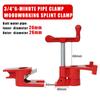 1/2" 3/4" Heavy Duty Pipe Clamp Wood Gluing Pipe Clamp Set Woodworking Board Conntacting Fixture Carpenter Hand Tool