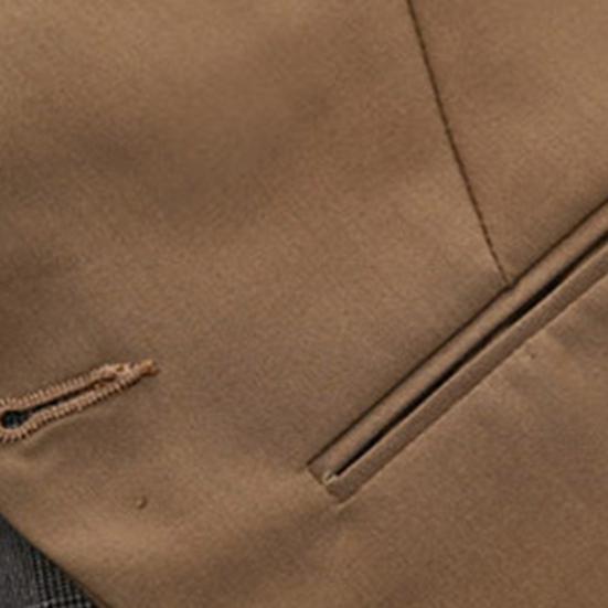 Однобортный костюм с v-образным вырезом, жилет, отличное мастерство, искусственный двухсекционный мужской деловой жилет, рабочая одежда