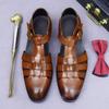 Fashion Summer New Top Layer Cowhide Genuine Leather Sandals Fashionable Casual Comfortable Shoes for Men
