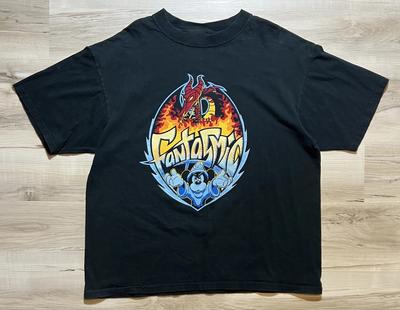 НОВАЯ футболка Disney Fantasmic Волшебник Микки с драконом Студия MGM Мультфильм Репринт