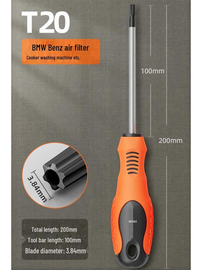 Green Forest Magnetic Hex & Mi Word Screwdriver Set: T8, T15, T20, T25, T30