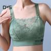 Женский бюстгальтер с широкими бретелями, ажурный цветочный узор, кружевной бесшовный бандо, защита от воздействия, максимальный комфорт, ударопрочный, с эффектом пуш-ап, без зацепления, беспроводной