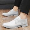 Shoes for Men Shoes Lace Up Oxfords Outdoor Leather Shoes Fashion Business Dress Shoe All-match Casual Wear-resistant Footwear