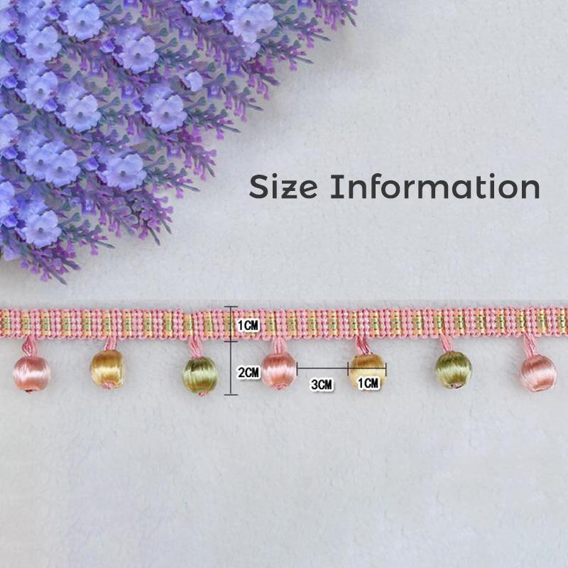 1 метр Европейский стиль кисточка бахрома помпон шар занавеска кружевная отделка сделай сам обивка диван скатерть декор аксессуары швейное ремесло