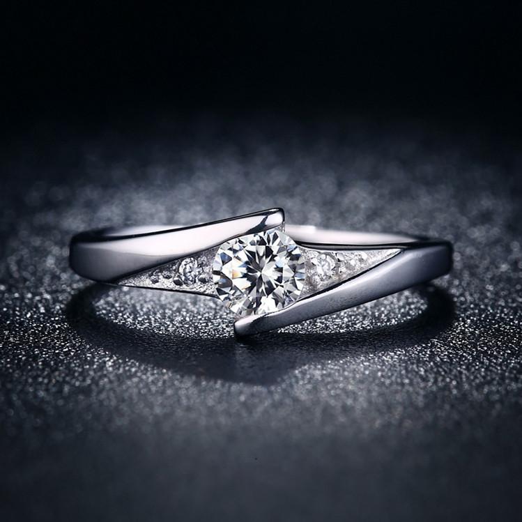 Finger Silver Ring Women Jewelry Simple Design Copper Rings Fashion Gift Durable