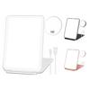 1 Set Makeup Mirror Stepless Dimming 10X Magnification Tricolor Light USB Charging Automatic Power Off Foldable Vanity Mirror Dormitory Supply