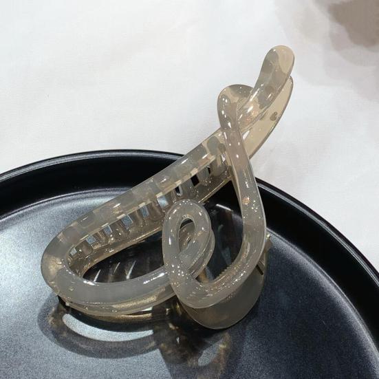 Женская заколка для волос Полый дизайн в форме сердца Нескользящая Прочный захват Заколки для волос Задняя часть головы Зажимы для волос для душа День Святого Валентина Аксессуары для волос