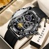 BINBOND Luxury Quartz Watches For Men Luminous Waterproof Chronograph Men's Watch Wristwatch Sturdy Sports Stopwatch Reloj