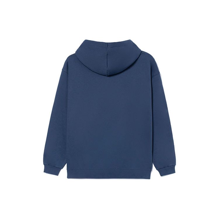 Li-Ning Спортивная баскетбольная серия, повседневный свободный пуловер с капюшоном и графикой, топы унисекс, синий AWDR729-6