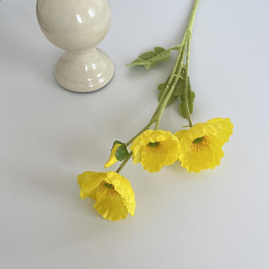 Feel Decorative Flower Домашнее свадебное украшение Искусственный цветок Искусственный цветок Искусственный цветок Мак