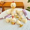 Detachable Stuffed Animal Doll Funny Plush Duck Doll Ornament Duck Plush Toy  Home Decoration