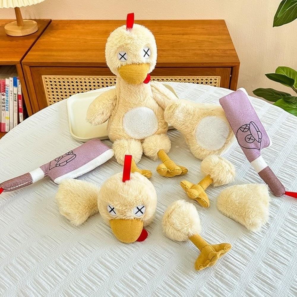 Detachable Stuffed Animal Doll Funny Plush Duck Doll Ornament Duck Plush Toy Home Decoration