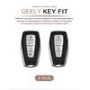Metal Car Key Cover Case Holder For Geely Coolray X6 Emgrand  Hawk GX7 Remote Protection Shell Accessories
