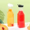 High Quality 32OZ 1000ML Juice Carafe Square Large Fridge Beverage Containers Clear Plastic Juice Container Pantry Storage