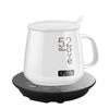USB Temperature-Controlled Ceramic Cup Set with Digital Display Coaster - 55° Constant Heat