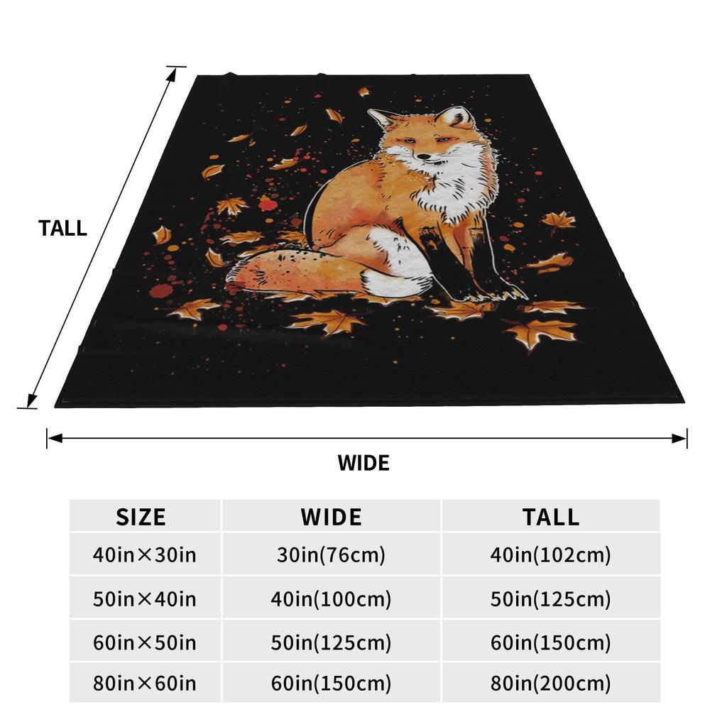 Лиса в снегу Классическое одеяло Мягкое Теплое Фланелевое Одеяло-накидка Покрывало для Кровати Гостиной Пикника Путешествий Дома Дивана