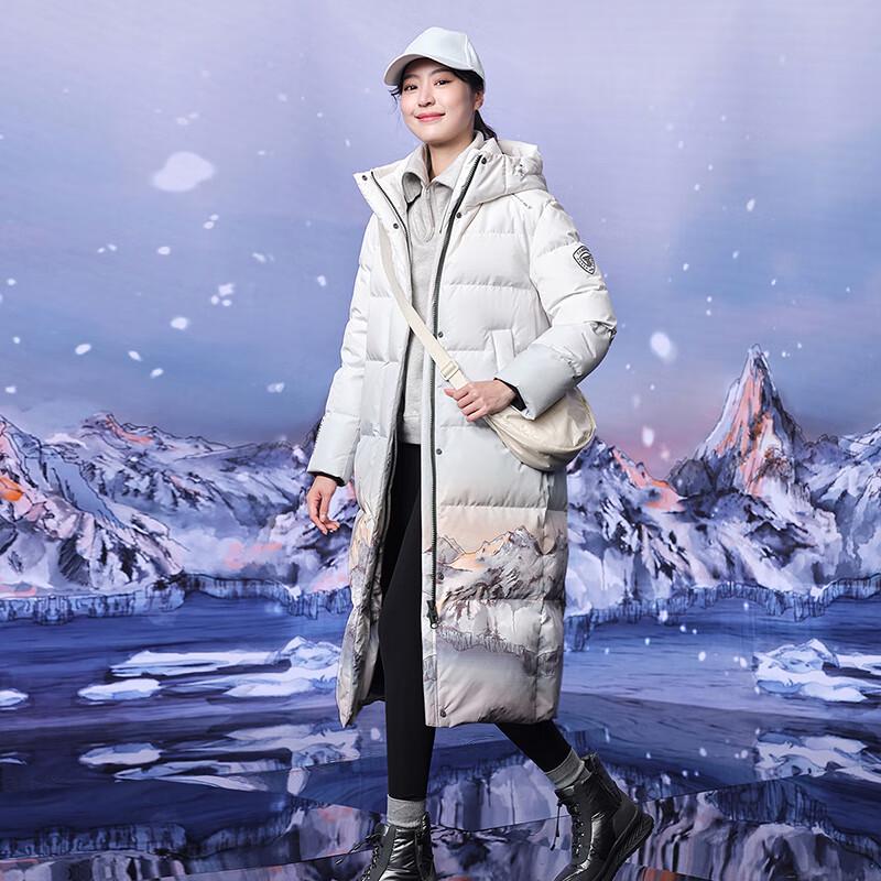 Tanboer Женский длинный пуховик с капюшоном TB235880C