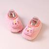 Cartoon Baby Socks Shoes Anti-slip Toddler Plush Floor Socks Cute Baby Walker Shoes  Autumn Winter