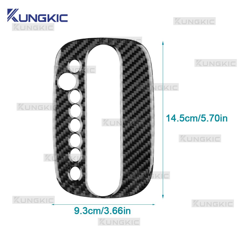 Real Soft Carbon Fiber Sticker for Seat Leon MK1 1M 1999 2000 2001 2002 2003 2004 LHD Car Gear Shift Panel Frame Accessories
