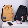 Drawstring Backpack Female Korean Small Backpack Male Student Schoolbag Canvas Bundle Pocket Ins Leisure Travel Bag