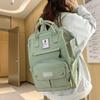 Студенческий школьный женский рюкзак большой емкости для девочек, однотонная дорожная сумка