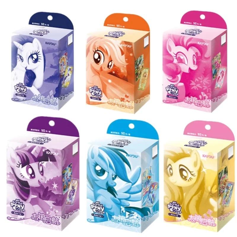Authentic My Little Pony Series Card Shine Moon Pack Episode 5 Fluttershy Twilight Sparkle Anime Collection Card Toy Gift