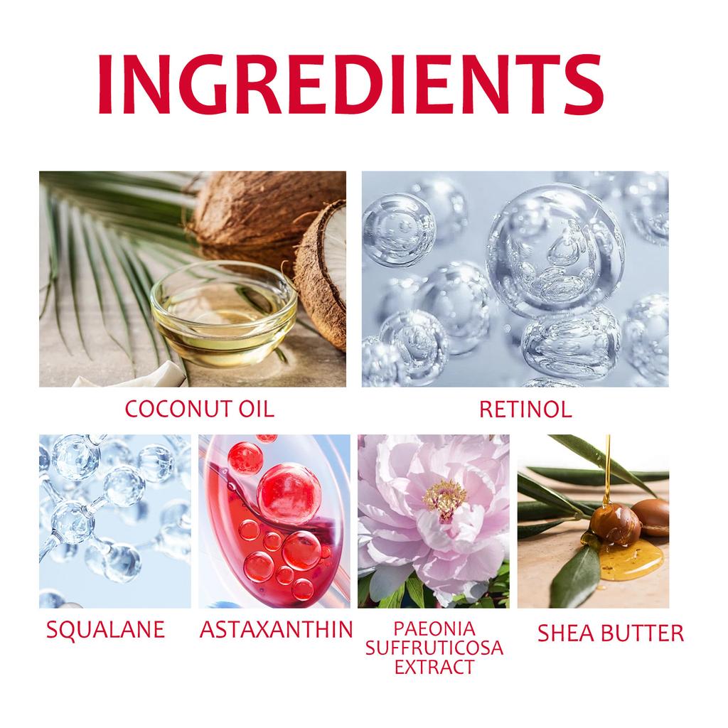 EELHOE Retinol Remove Dark Circles Eye Serum Eye Bags Lift Firm Brightening Eye Cream Hyaluronic Acid Anti-Wrinkle Massage Eyes Care