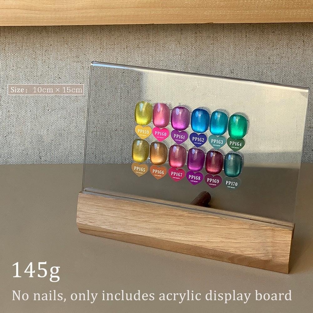 Acrylic Nail Polish Display Stand Transparent False Tips Display Shelf Manicure Tools