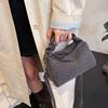 Джинсовая сумка через плечо в корейском стиле с модной мятой и стежкой, наплечные сумки, удобная и универсальная текстура, сумки для хранения