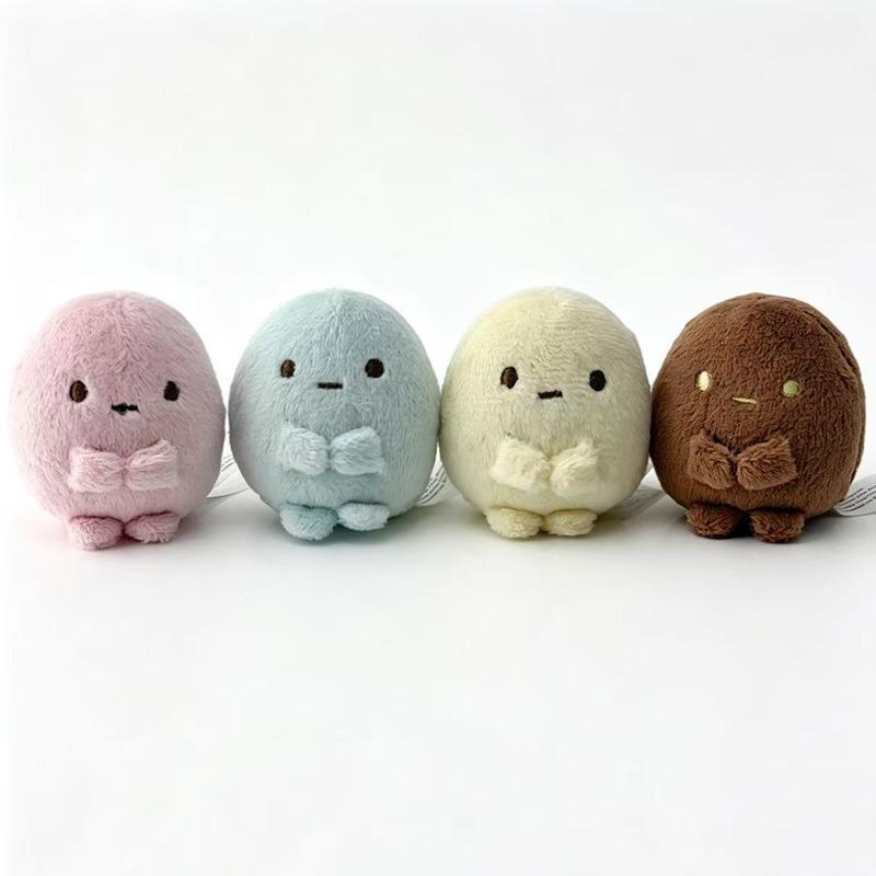 5 см Четырехцветная Мини Плюшевая Брелок-Игрушка Sumikko Gurashi San X Sumikko Gurashi Клубничный Тапиока Украшение Пушистый Подвеска для Сумки Игрушки