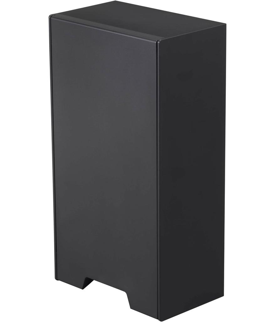 Yamazaki Jitsugyo 4955 Mask Storage Case Black Tower with Strong Magnet Two-way Approx. W12XD7.5XH22cm