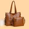 Two-Piece Bag Set Women's Commuter Tote Bag Large Capacity Handbag Mother Bag Shoulder Crossbody Bag