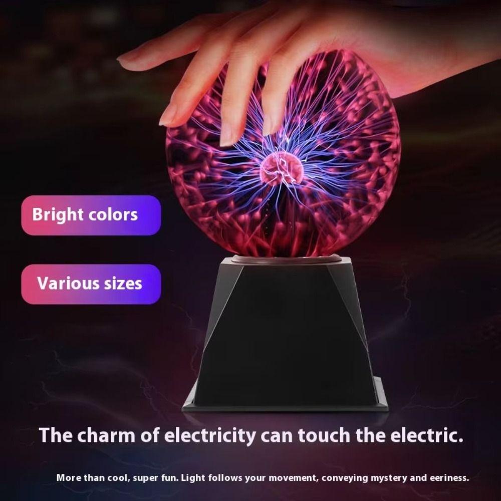 Sound Control Magic Plasma Ball Lamp Touch Static Ball Novelty LED Night Light  Christmas Gift