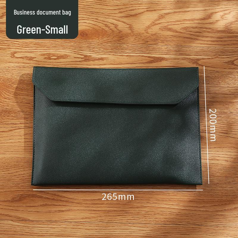 Large Capacity A4 Leather File Bag - Multifunctional Business Office Folder