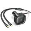 USAMS Land. Alone. With Retractable Cable1Xusb-C+1X Lightning C41 Pd 30W Fast Charge Black/Black Cc219Cc01 (Us-Cc219)
