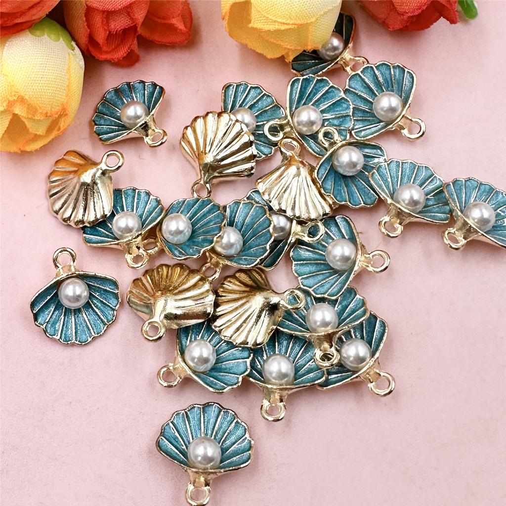 Высокое качество жемчужное ожерелье, серьги, кулон из сплава, аксессуары для капель масла, кулон, ювелирные изделия ручной работы, сделай сам, 20 шт., 14,5*15,5 мм