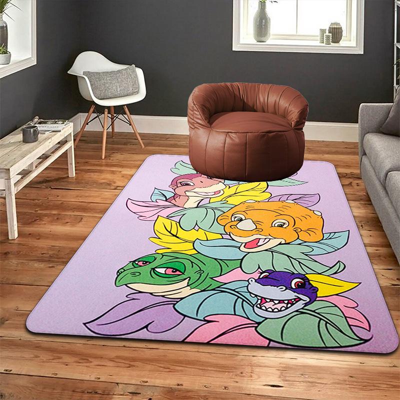 The Land Before Time Rug Floor Mat for Living Room or Bedroom Soft and Comfortable Carpet a Gift for Birthday and Holiday.